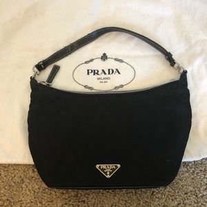 LAST CHANCE! Black Prada nylon purse